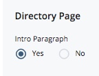 intro paragraph option