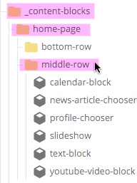 Middle Row Blocks